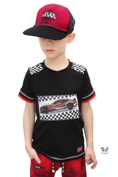 Bügelbild - "Rallyeauto ROT" - SET